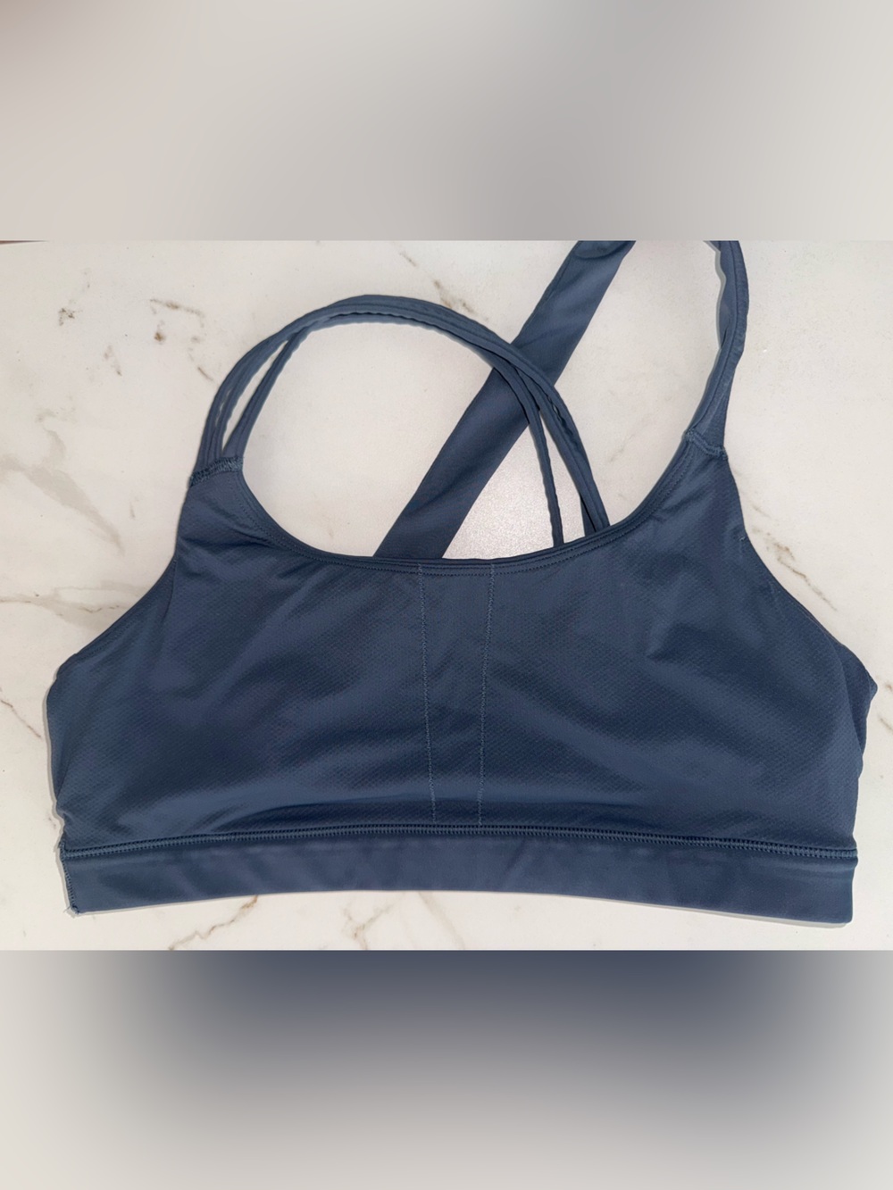 Athleta Train Free Sports Bra Bundle | Black & Steel granite Blue |Large 🖤💙 - Picture 8 of 11